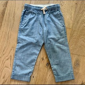 Crewcuts chambray pants - never worn